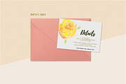 Floral Wedding Invitation Set, an Invitation Template by land art (Thumbnail 6 of 24)