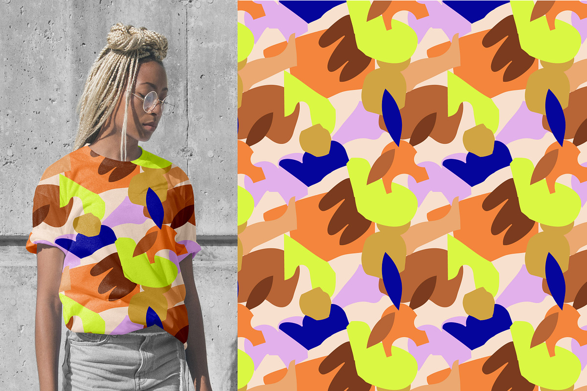 COLLAGE: patterns & cutout elements, an Object Graphic by Lena Nikolaeva (Photo 10 of 15)