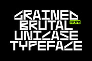 Grained Brutal, a Sans Serif Font by Here  FF (Thumbnail 1 of 16)