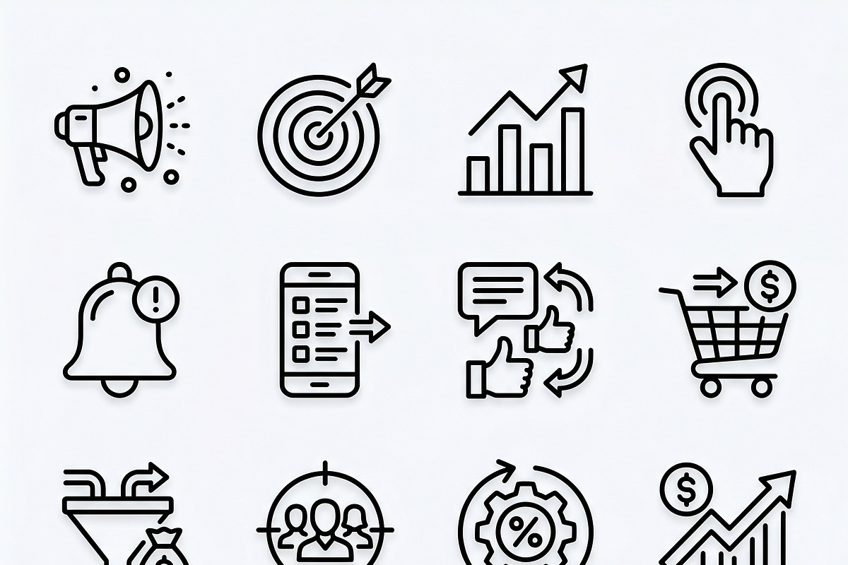 39 Vector Digital SEO Icon Pack, an Outline Icon by adenpinkstore (Photo 6 of 10)