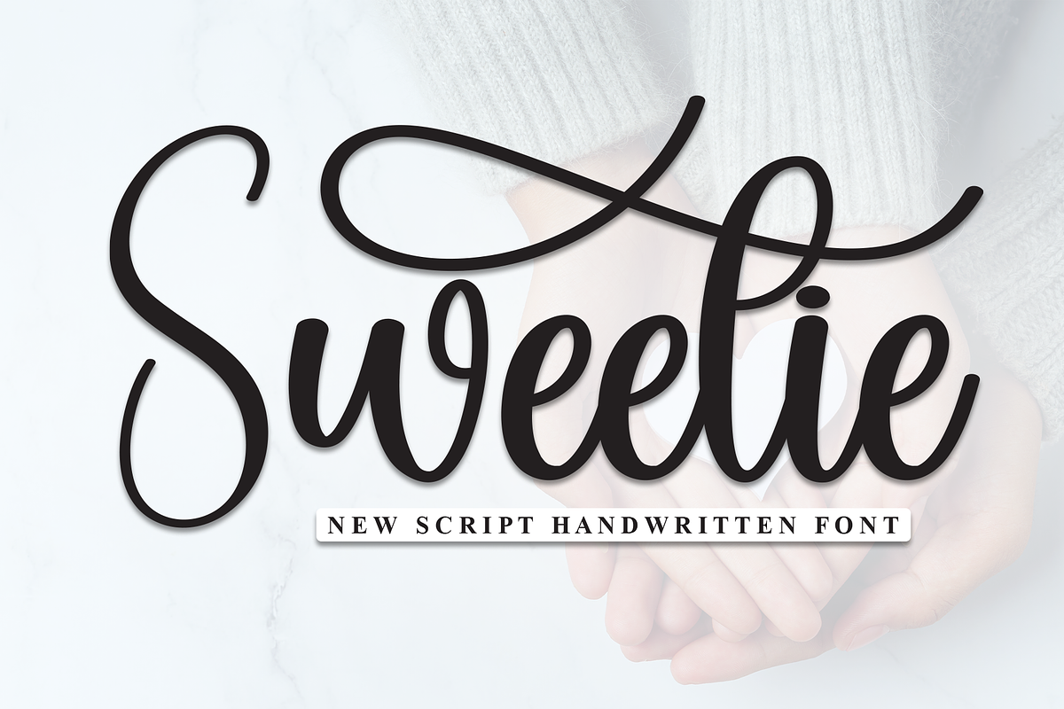 Sweetie | Script Font, a Handwritten Font by Scratchones (Photo 1 of 9)