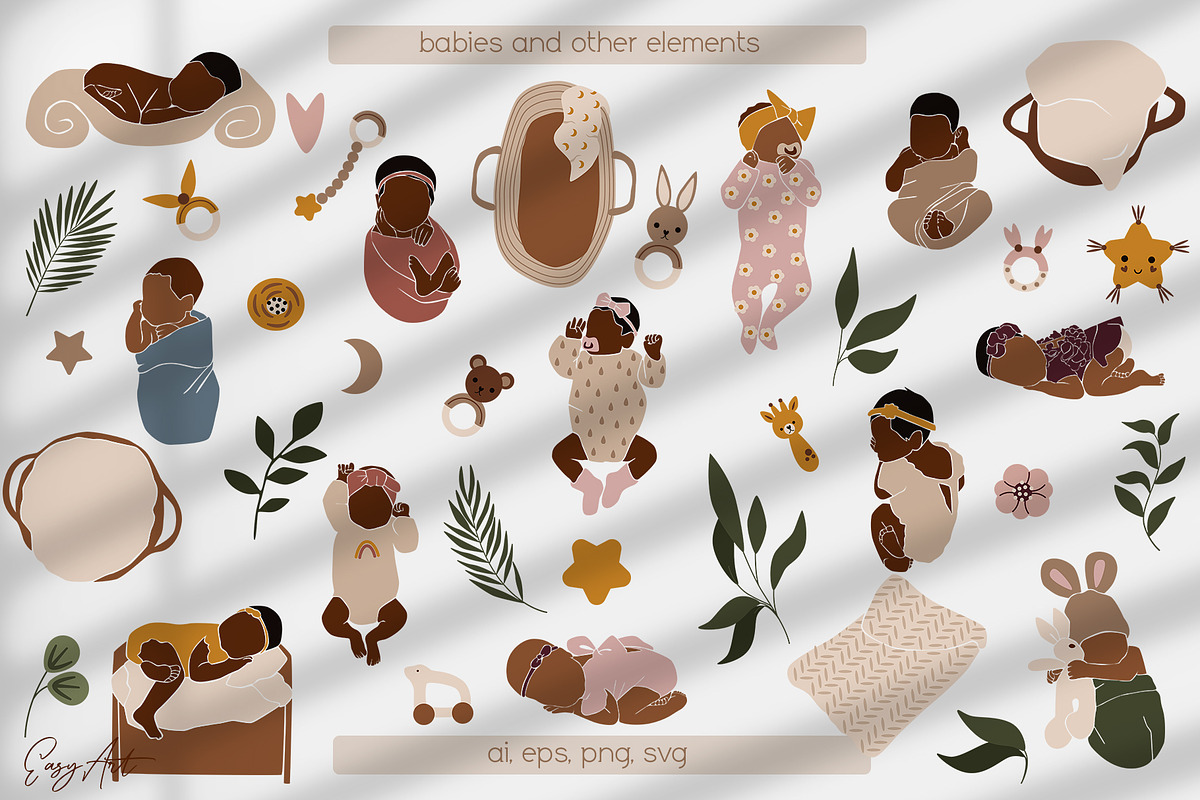 Mother and baby collection, a Decorative Illustration by EasyArt (Photo 6 of 9)