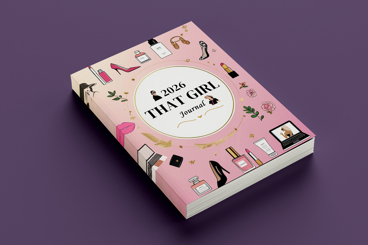 2026 That Girl Journal Bundle Canva, a Stationery Template by Mustafiz (Photo 2 of 12)