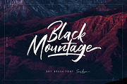 Black Mountage - Brush Font, a Script Font by Sarid Ezra (Thumbnail 1 of 7)