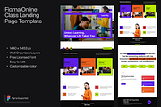 Figma Online Class Landing Page, a Landing Page Template by Musara (Thumbnail 1 of 6)