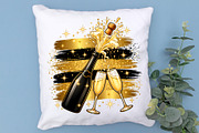 New Year Champagne Celebration PNG, an Object Graphic by Zahyl Studio (Thumbnail 7 of 7)