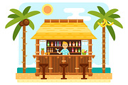 Flat Beach Scene, an Object Graphic by MeadowFox (Thumbnail 2 of 4)