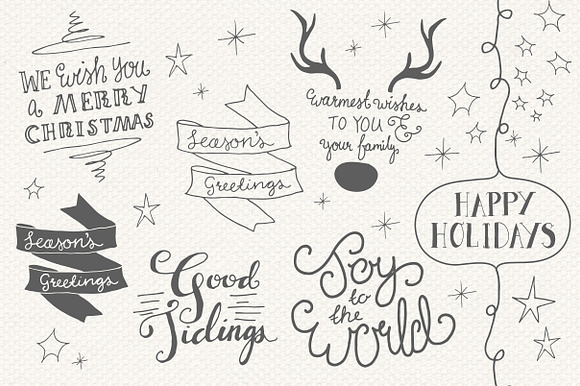 Christmas Clipart + Vectors! (Set 4) preview 4
