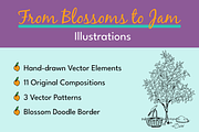 From Blossoms to Jam Illustrations, a Food Illustration by AJ Doodles (Thumbnail 1 of 17)
