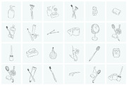 Hygiene Elements, an Outline Icon by Anna (Thumbnail 2 of 3)