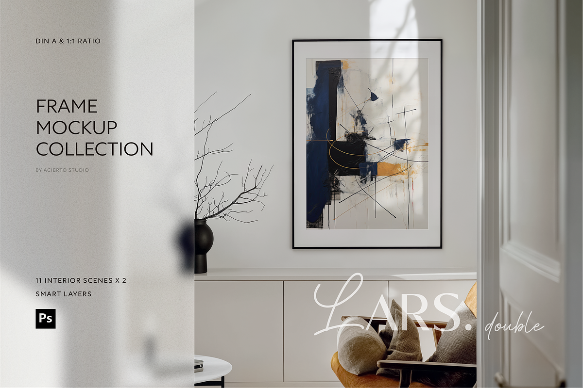 LARS Double | Frame Mockup Big Set, a Product Mockup by Acierto Studio (Photo 1 of 10)