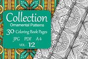 Patterns for coloring PDF,JPG vol-12, a Brochure Template by dnapslvsk (Thumbnail 1 of 6)