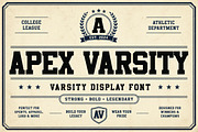 APEX VARSITY, a Slab Serif Font by Wow Magic (Thumbnail 1 of 4)