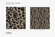 Dark Bloom Elegant Floral Pattern, a Pattern Graphic by likorbut (Thumbnail 4 of 12)