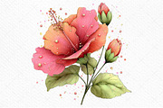 Whimsical Spring Hibiscus Flowers, an Illustration by Craft Nest (Thumbnail 11 of 11)