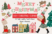 Cozy Christmas Aesthetic Bundle, an Illustration by Sabadesignz (Thumbnail 1 of 8)