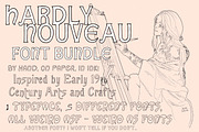 Hardly Nouveau | Font Collection, a Handwritten Font by Off The Rack © (Thumbnail 2 of 7)