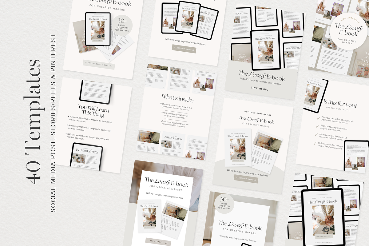 Ebook Marketing Graphics Template, a Marketing Template by Tabitha Emma (Photo 2 of 8)