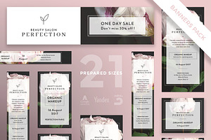 Banners Pack Perfection Salon