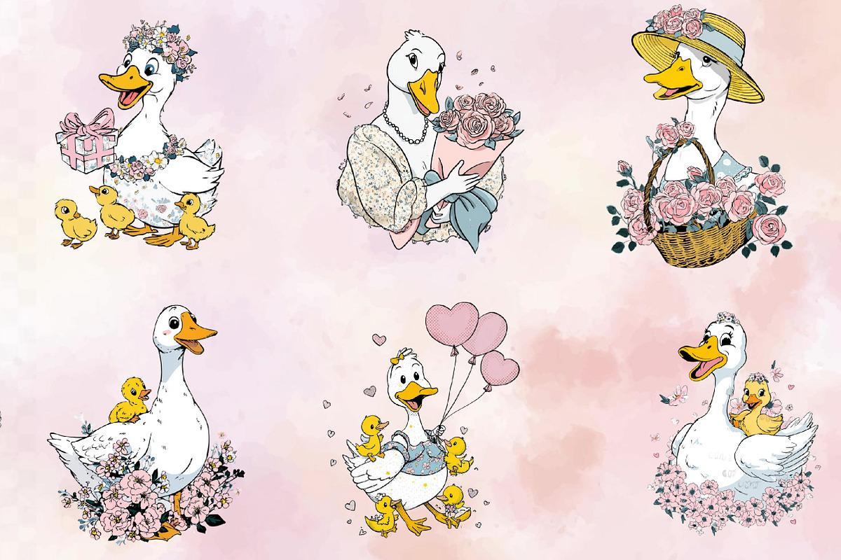 Mama Goose Mother’s Day Clipart Bund, an Illustration by SVGArt (Photo 3 of 9)