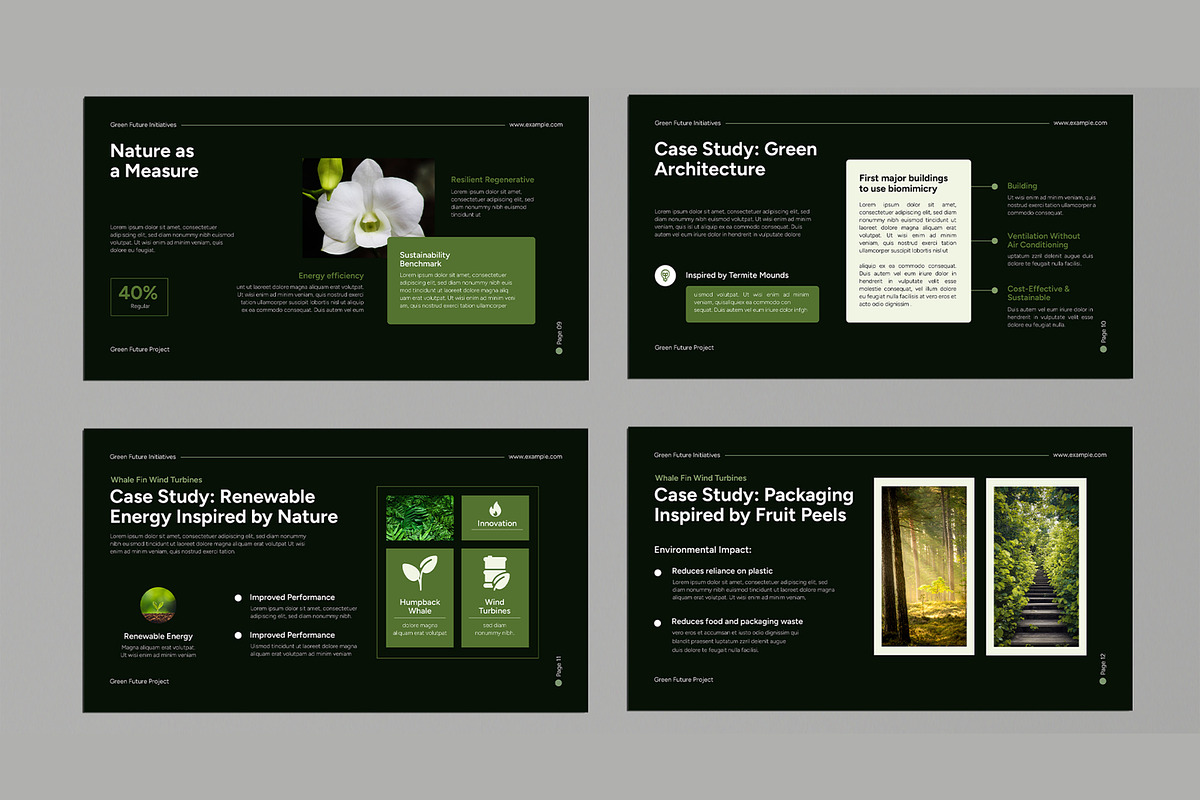 Nature Inspired Green Presentation, a Presentation Template by MightyDesign (Photo 4 of 9)