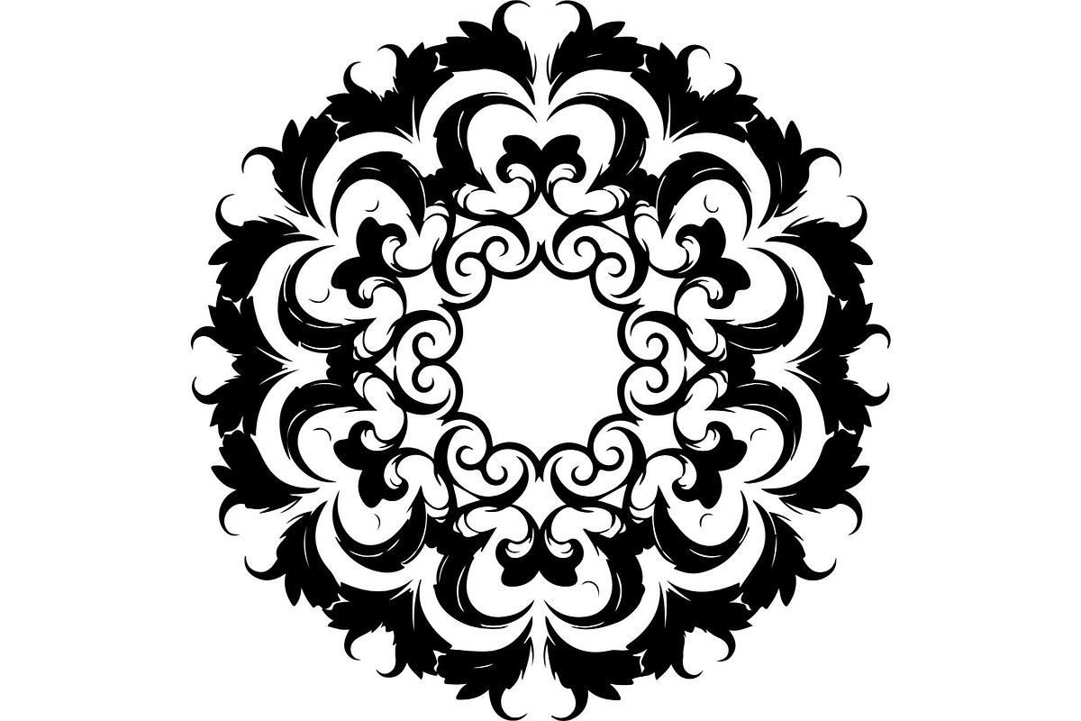Vintage Floral Circle Designs, an Object Graphic by Designer_Momina (Photo 7 of 9)