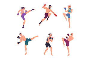 MMA fighters. Mixed martial arts, a Sport Illustration by Onyx