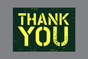 Thank You grunge vector cards set., a Background Graphic by PoPaShop (Thumbnail 7 of 9)