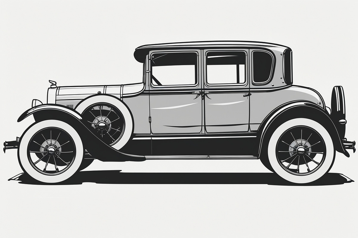 8 Vintage Car Silhouette Bundle, an Illustration by Creativeshirt (Photo 5 of 9)