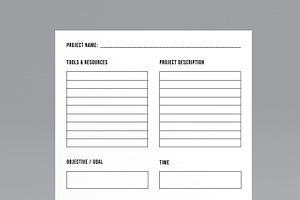 Project Planner Template Design