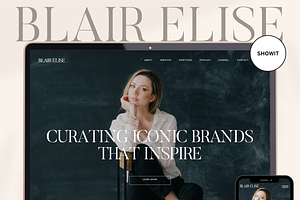 Showit Website | Blair Elise, a Websites & App Template by thrivedigitally