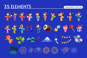 Kawaii Hanabi Japanese Festival, a Person Illustration by CreativeValuation (Thumbnail 2 of 10)