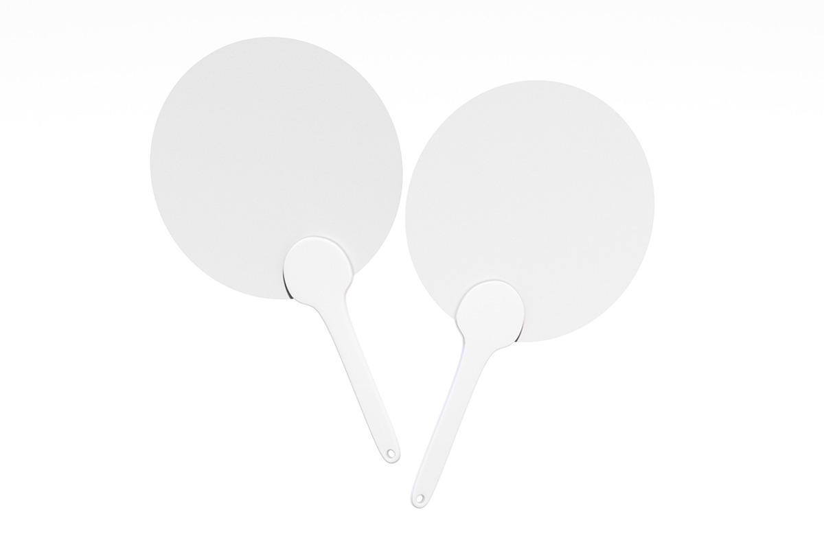 Round Paper Hand Fan Set Mockup, a Product Mockup by McLittle Stock (Photo 2 of 2)