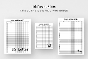 Class Record Printable