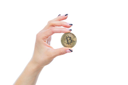Closeup of woman hand holding