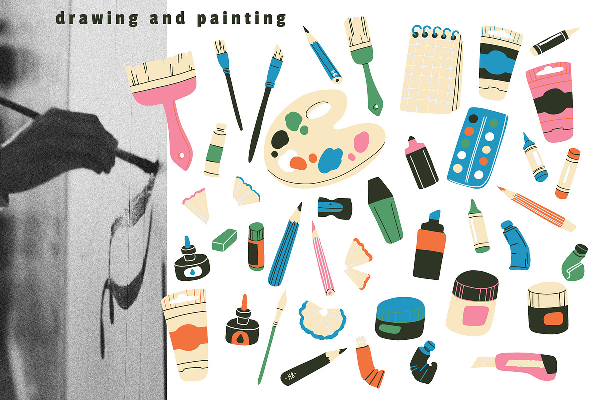 Art & Craft Bundle elements patterns, an Object Graphic by Lena Nikolaeva (Photo 4 of 17)