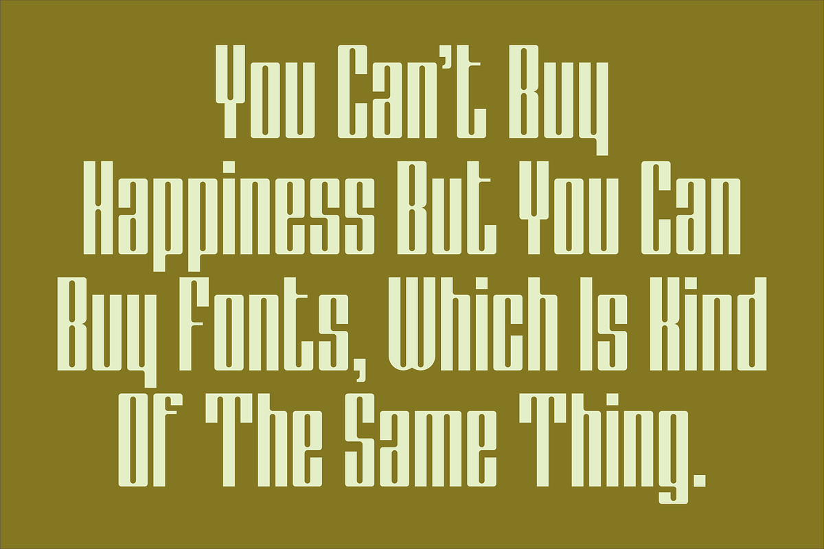 Display Carlos Font, a Sans Serif Font by GG Design (Photo 9 of 10)