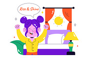 10 Daily Morning Ritual Illustration, a Person Illustration by denayunebgt (Thumbnail 4 of 4)