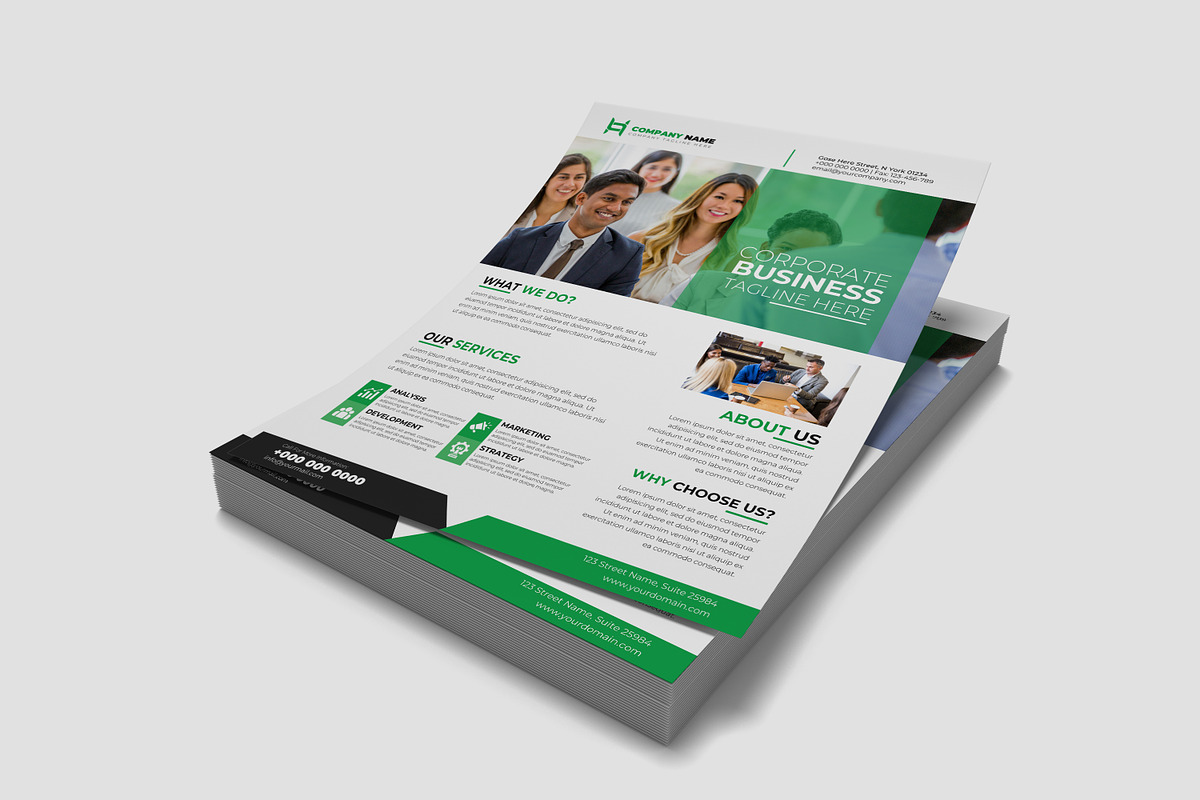 Business Flyer | Corporate Flyer, a Flyer Template by Designscozy (Photo 3 of 5)