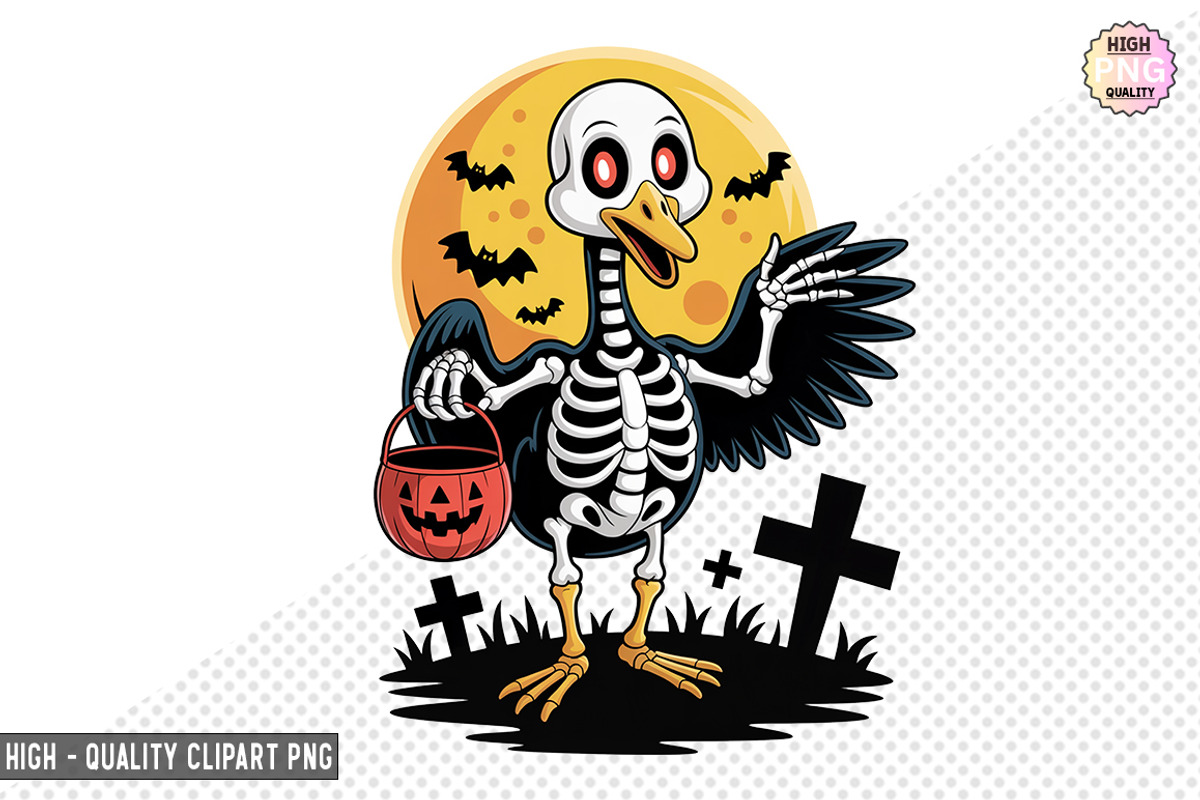 Spooky Goose Skeleton Bundle, a Graphic by crative8112 (Photo 4 of 9)