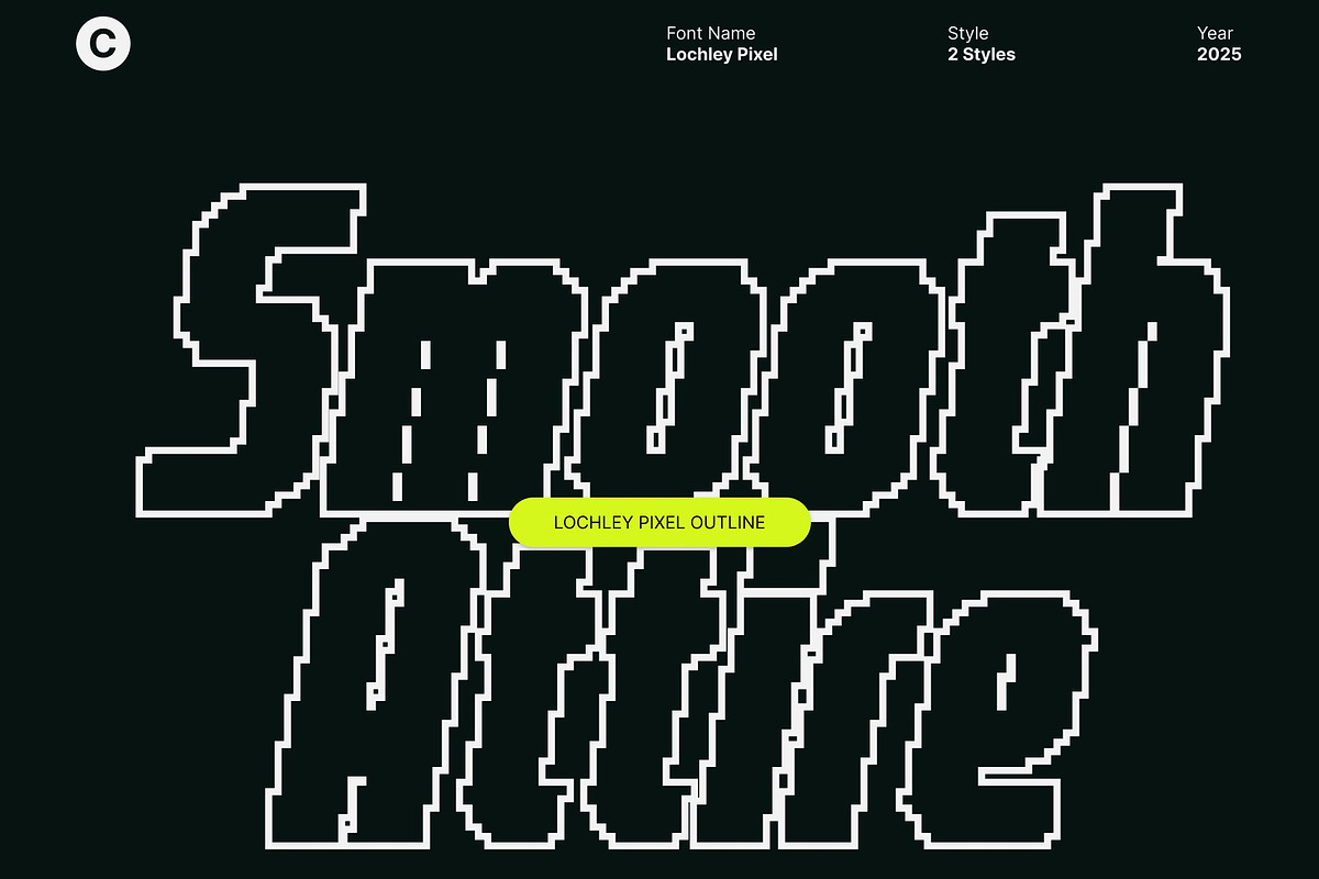 Lochley Pixel, a Sans Serif Font by Craft Supply Co. (Photo 2 of 8)