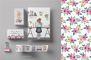 Home Office Clipart set, a Work Illustration by Estudio 812 (Thumbnail 5 of 7)