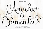 Angela Samanta, a Handwritten Font by FreshTypeINK (Thumbnail 1 of 8)