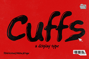 Cuffs Distressed Noise Display Font