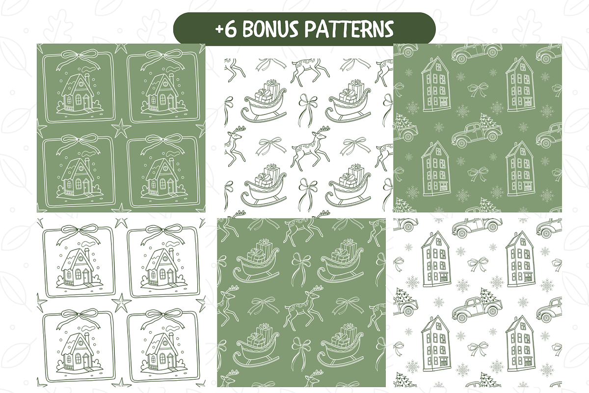 Christmas Doodle Clipart Bundle, an Illustration by TatiMockup (Photo 5 of 6)