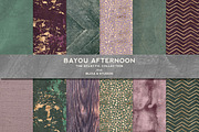 Bayou Afternoon Gold & Watercolors, a Pattern Graphic by Blixa 6 Studios (Thumbnail 1 of 6)