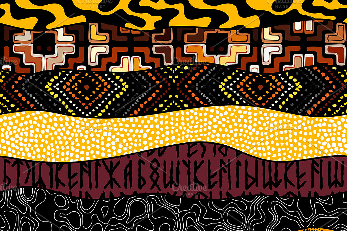 10 vector seamless patterns, a Pattern Graphic by tkdesign (Photo 3 of 11)