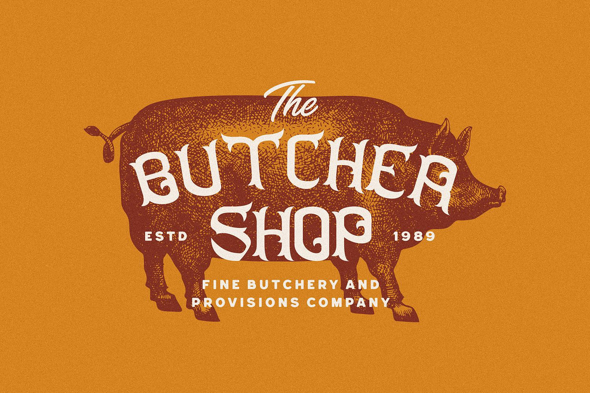 Bons Grome - Vintage Display Font, a Font by Fype Co. (Photo 3 of 5)