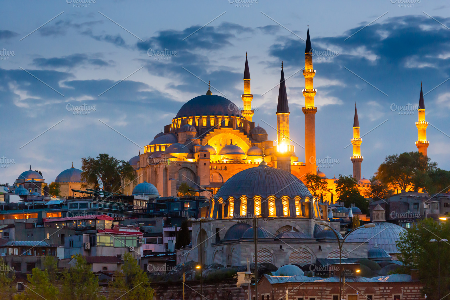 Hagia Sophia at sunset in Istanbul, an Architecture Photo by Vapi