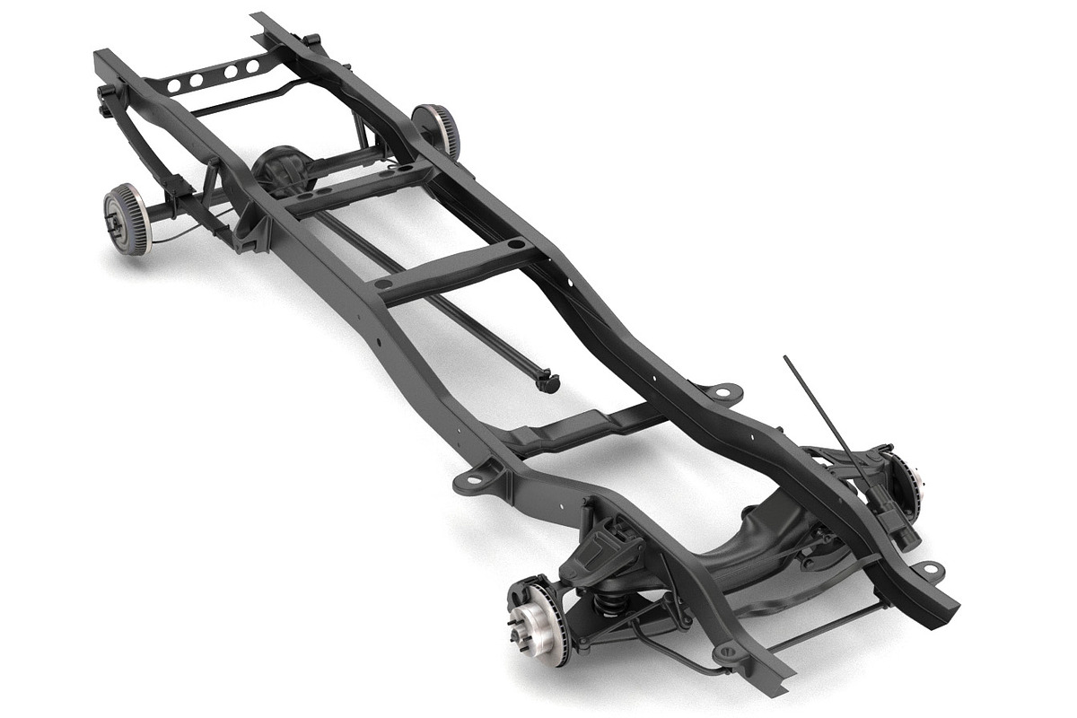 PICKUP TRUCK CHASSIS 2WD, a Cars & Vehicle 3D Model by NNAVAS 3D (Photo 1 of 18)